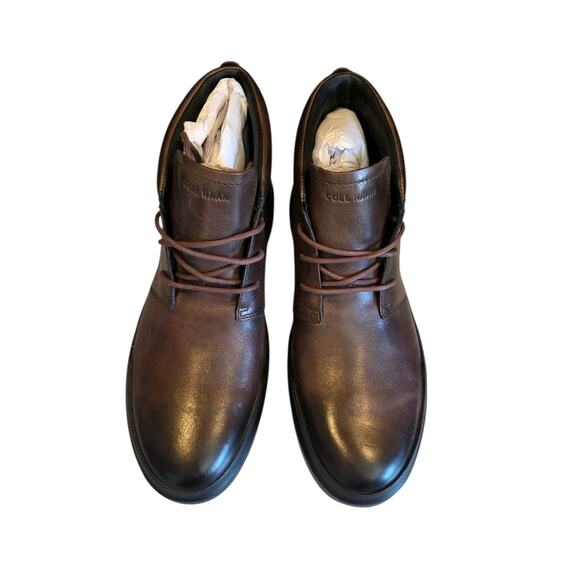 Cole Haan Grand+ Pro Rally Chukka Boots Men's Brown Leather Sneakers | 12 NWOT - Picture 2 of 12